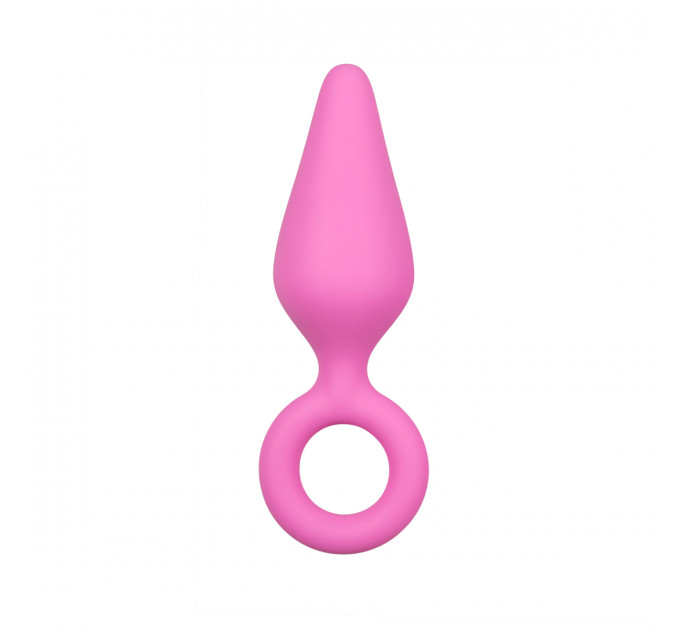 Набір анальних пробок Easytoys Pink Buttplugs With Pull Ring - Set