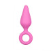 Набір анальних пробок Easytoys Pink Buttplugs With Pull Ring - Set