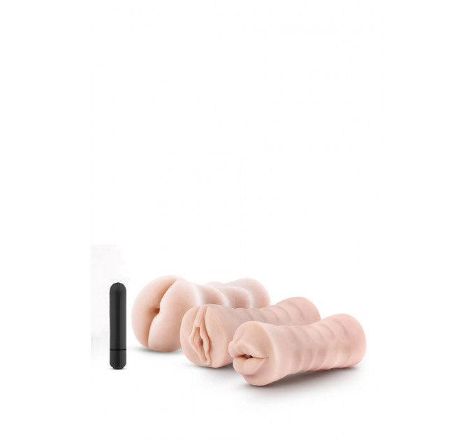 Набор мастурбаторов с вибрацией Blush M FOR MEN 3PACK VIBRATING SLEEVE KIT