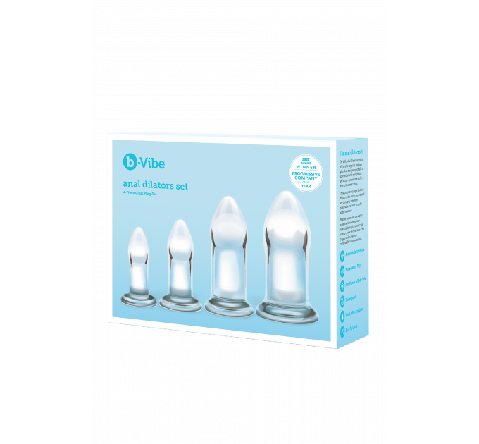 Набір скляних анальних розширювачів b-Vibe ANAL DILATORS SET