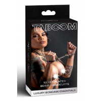 Наручники для БДСМ практик Taboom Luxury Bondage Essentials металлические, серебряные
