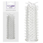 Насадка на пеніс із шипиками Toy Joy Seduction Sleeve Clear, прозорий
