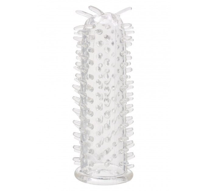 Насадка на пеніс із шипиками Toy Joy Seduction Sleeve Clear, прозорий