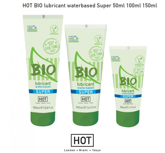 Органический лубрикант на водной основе Hot Bio Lube Super, 50 мл
