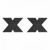 Пестиси у вигляді хрестів Bijoux Indiscrets, чорні