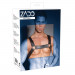 Портупея кожаная для мужчин ZADO FETISH с декоративными заклепками, черная