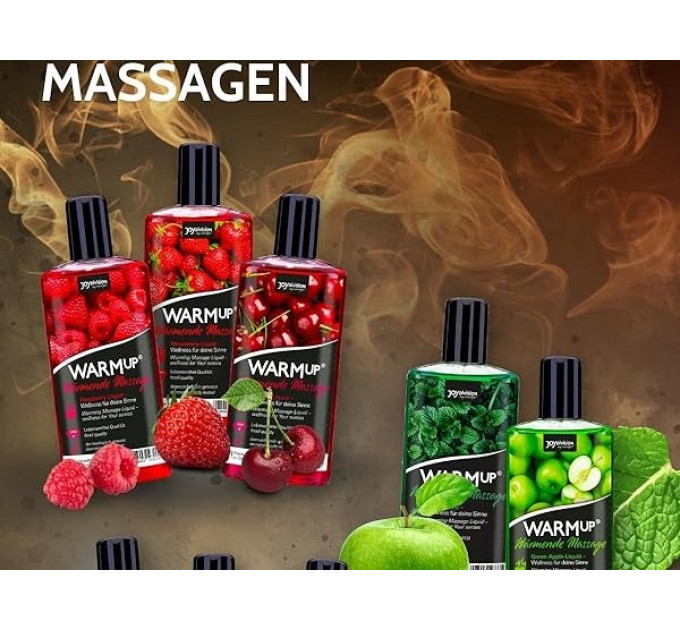 Разогревающее съедобное массажное масло WARMup Strawberry, 150 мл