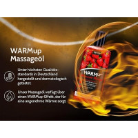 Розігріваюча їстівна масажна олія WARMup Strawberry, 150 мл