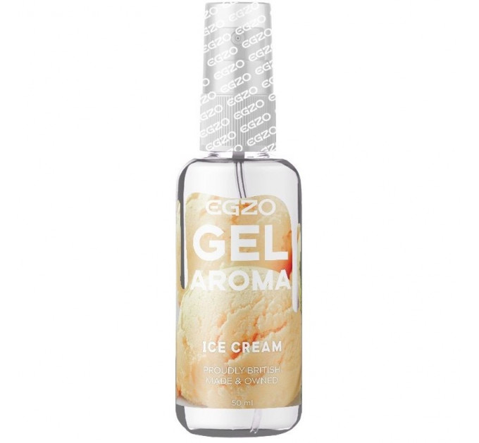 Съедобный гель-лубрикант EGZO AROMA GEL -Ванильное мороженое, 50 мл