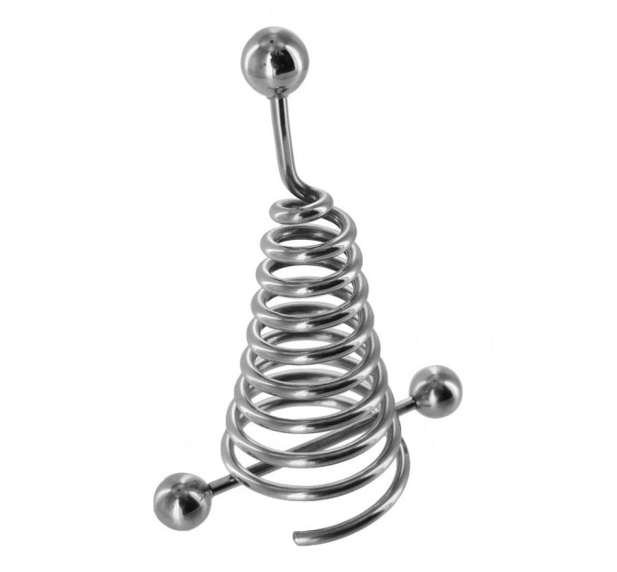 Спіральний подовжувач сосків із сережкою Master Series металевий