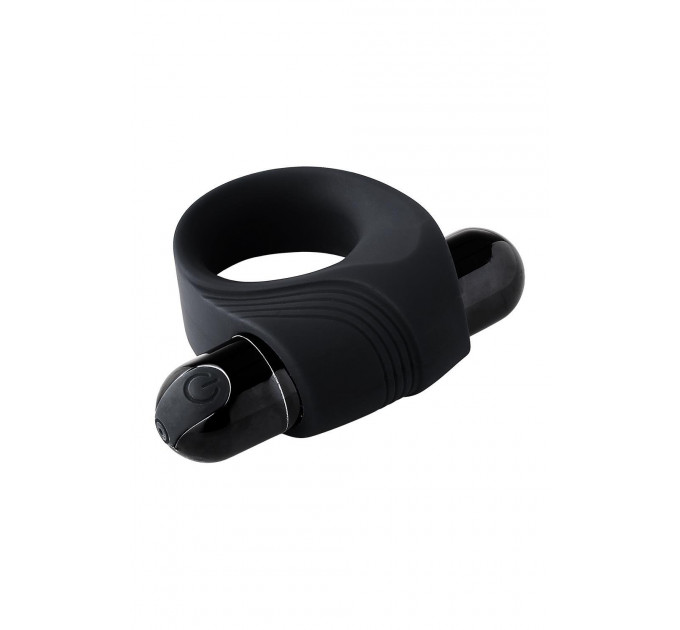 Ерекційне кільце з вібрацією Dream Toys Ramrod чорне, 8 х 3.2 см