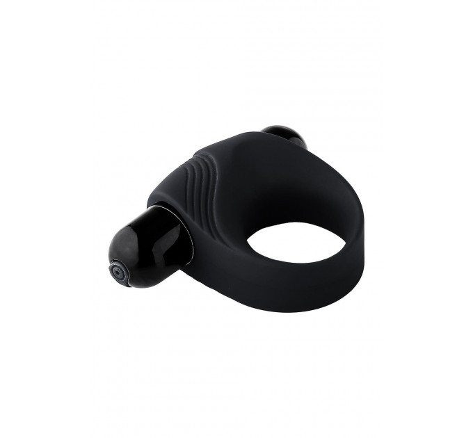Ерекційне кільце з вібрацією Dream Toys Ramrod чорне, 8 х 3.2 см