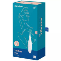 Точечный вибратор для клитора Satisfyer Twirling Fun белый