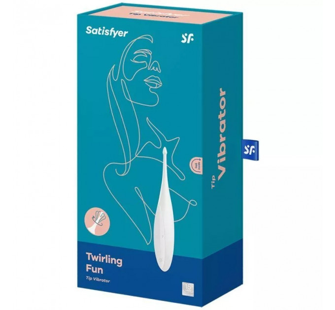 Крапковий вібратор для клітора Satisfyer Twirling Fun білий