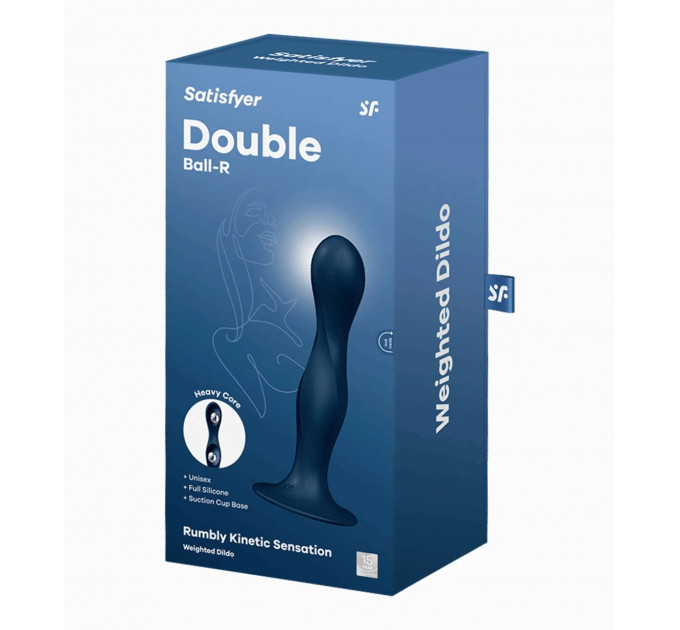 Універсальний фалоімітатор Satisfyer Double Ball-R з двома обтяженими кульками, що рухаються всередині