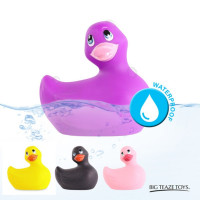 Уточка вибратор для стимуляции клитора Big Teaze Toys Rub My Duckie фиолетовый