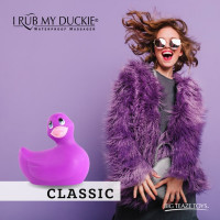 Уточка вибратор для стимуляции клитора Big Teaze Toys Rub My Duckie фиолетовый