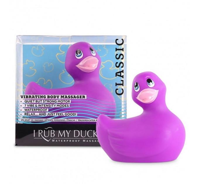 Уточка вибратор для стимуляции клитора Big Teaze Toys Rub My Duckie фиолетовый
