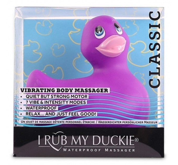 Уточка вибратор для стимуляции клитора Big Teaze Toys Rub My Duckie фиолетовый