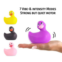 Уточка вибратор для стимуляции клитора Big Teaze Toys Rub My Duckie фиолетовый