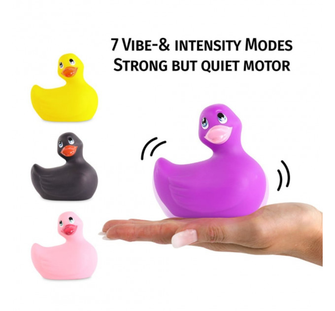 Уточка вибратор для стимуляции клитора Big Teaze Toys Rub My Duckie фиолетовый
