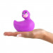 Уточка вибратор для стимуляции клитора Big Teaze Toys Rub My Duckie фиолетовый