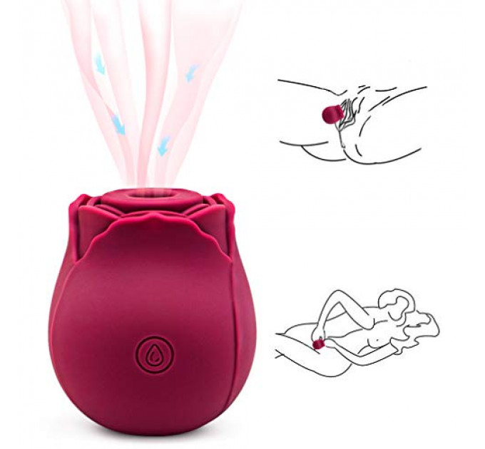 Вакуумный клиторальный стимулятор Chisa Rose Petal (Rose Red)