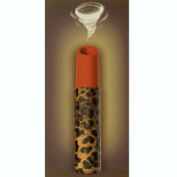 Вакуумный стимулятор клитора Every Night Toys в форме помады, леопардовый принт