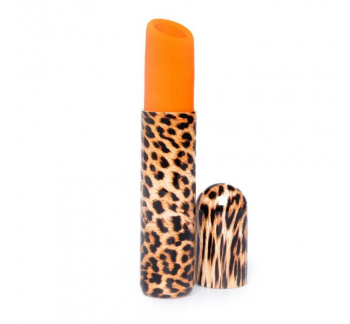 Вакуумний стимулятор клітора Every Night Toys у формі помади, леопардовий принт