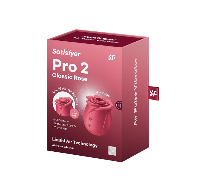 Вакуумный стимулятор роза Satisfyer Pro 2 красный, 7 см