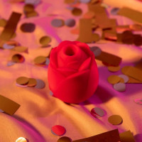 Вакуумний стимулятор у вигляді троянди Lovehoney Mon Ami Pleasure Air Rose, червоний