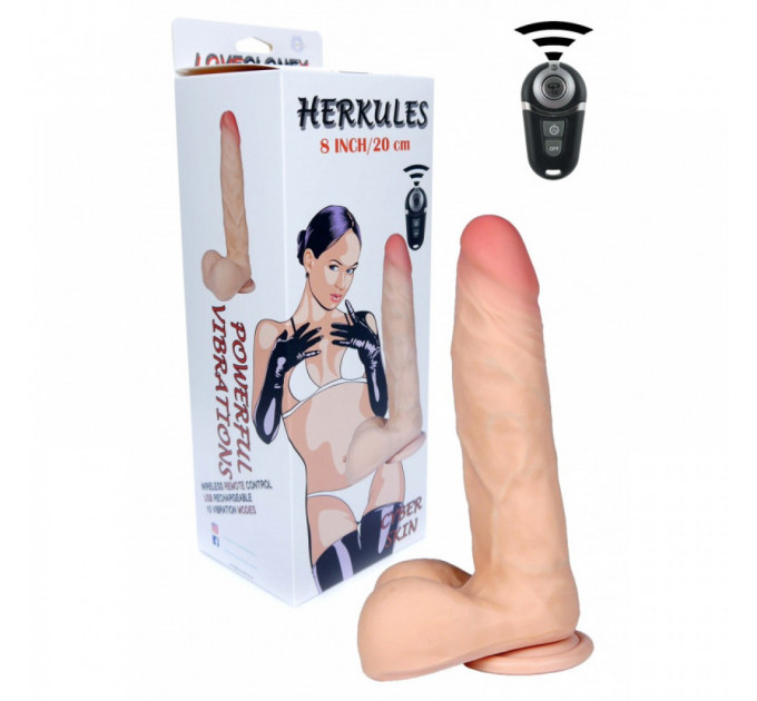 Вибратор киберкожа USB с пультом LOVECLONEX HERCULES