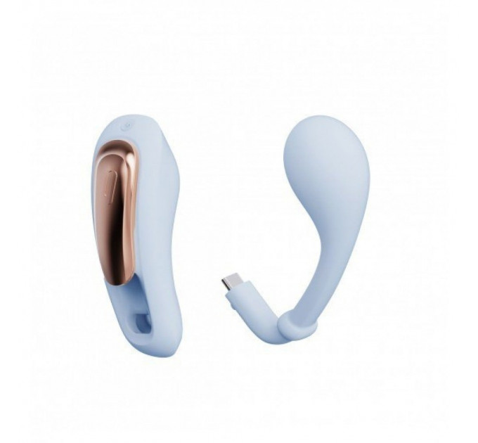 Вибратор в трусики с пультом управления Qingnan No.6 Wireless Control Beige, голубой