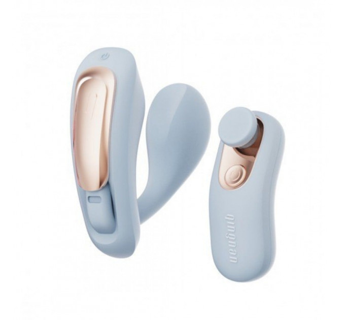 Вибратор в трусики с пультом управления Qingnan No.6 Wireless Control Beige, голубой