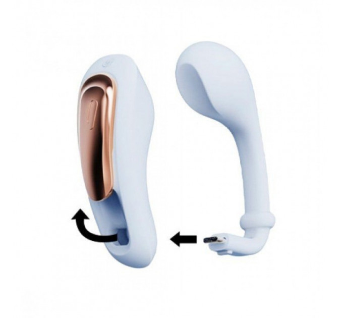 Вибратор в трусики с пультом управления Qingnan No.6 Wireless Control Beige, голубой