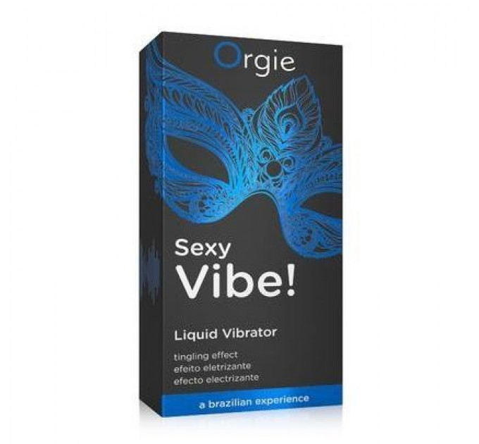 Рідкий вібратор "SEXY VIBE", 15 мл Інтенсивність вібрації: середня для чутливих Orgie