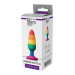 Райдужна анальна пробка COLOURFUL LOVE RAINBOW ANAL PLUG MEDIUM
