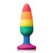 Райдужна анальна пробка COLOURFUL LOVE RAINBOW ANAL PLUG MEDIUM