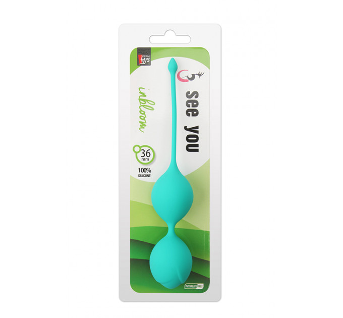 Вагинальные шарики SEE YOU IN BLOOM DUO BALLS 36MM GREEN