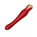 Вібромасажер з фрикціями і управлінням зі смартфона ZALO KING, Wine Red
