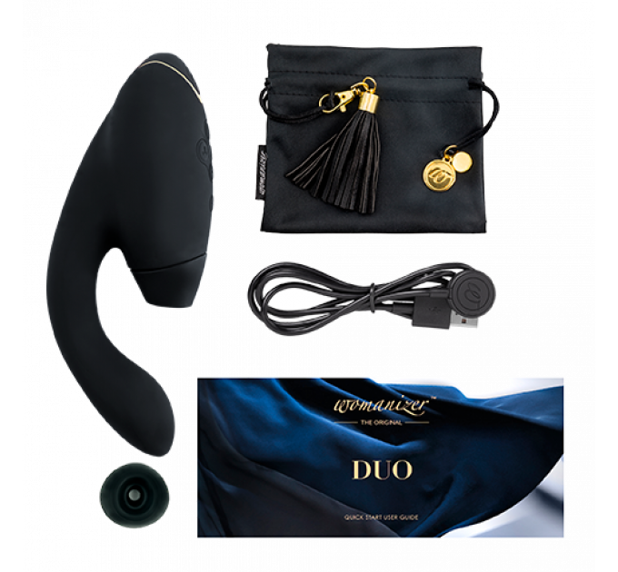 Инновационный Бесконтактный Стимулятор Womanizer Duo, Black