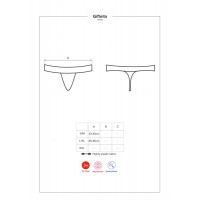 Стринги Obsessive Giftella thong red S/M
