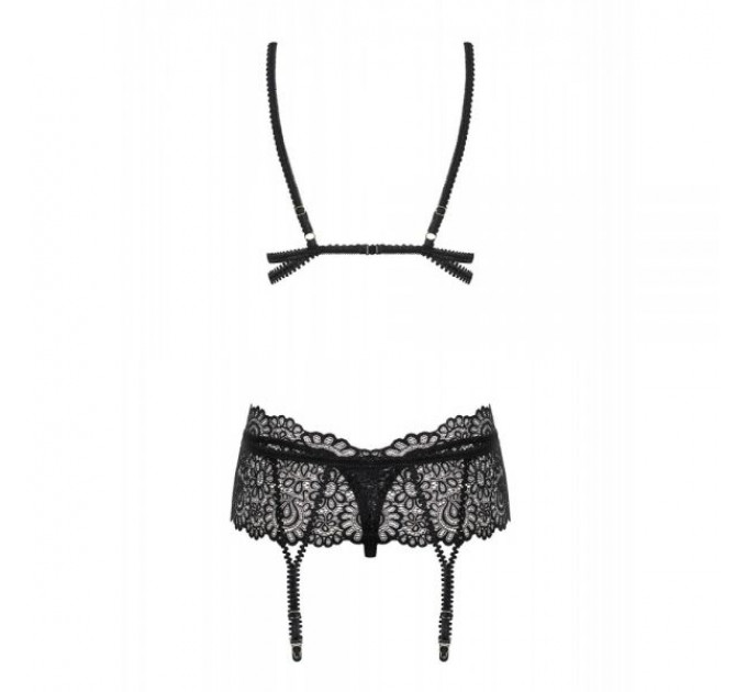 Комплект Obsessive Mixty 3-pcs set black L/XL