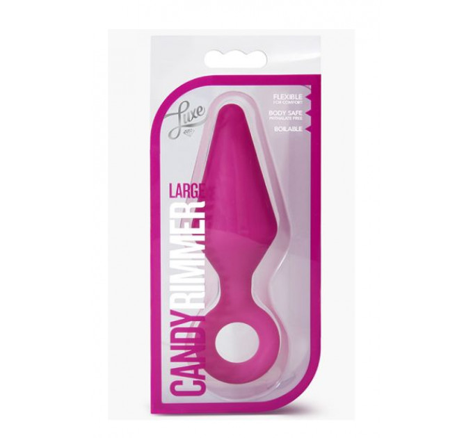 Анальный плаг LUXE CANDY RIMMER LARGE FUCHSIA