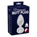 Анальная пробка с камнем You2Toys Jewel Buttplug, серебристая, Small