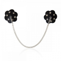 Пэстисы на цепочке в форме цветка Black Flower