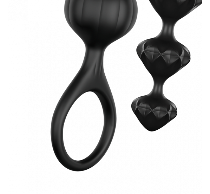 Набір анальних ланцюжків Satisfyer Love Beads, чорний