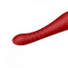Вібромасажер з фрикціями і управлінням зі смартфона ZALO KING, Wine Red