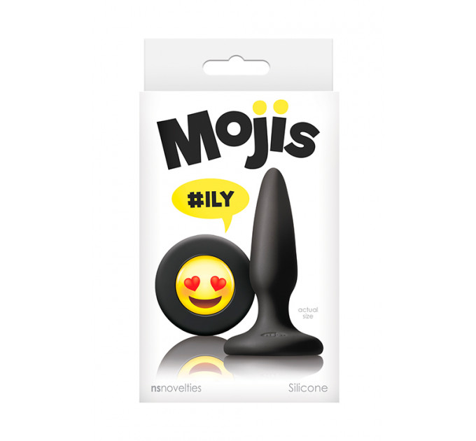 Анальная пробка NS Novelties MOJIS ILY BLACK