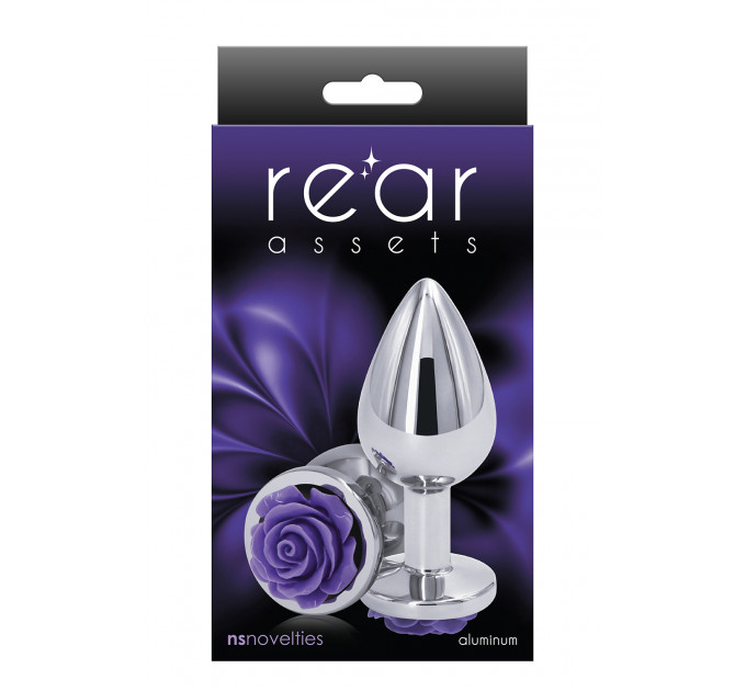 Анальная пробка NS Novelties REAR ASSETS ROSE MEDIUM PURPLE